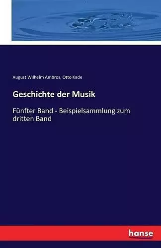 Geschichte der Musik cover