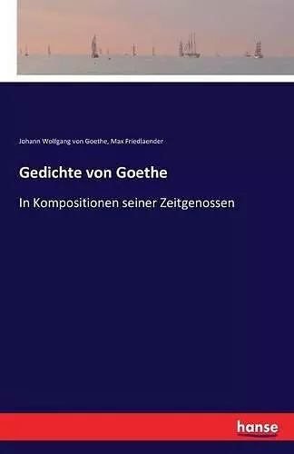 Gedichte von Goethe cover