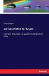 Zur Geschichte der Musik cover