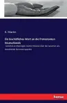 Ein bischöfliches Wort an die Protestanten Deutschlands cover