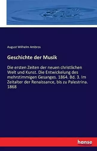 Geschichte der Musik cover