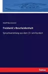 Freidank's Bescheidenheit cover