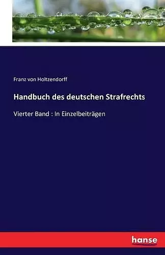 Handbuch des deutschen Strafrechts cover