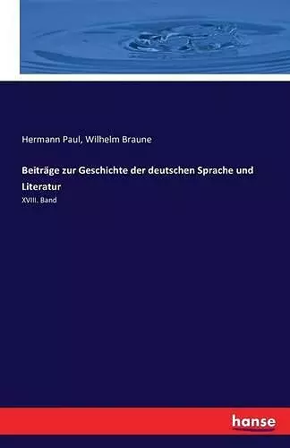 Beiträge zur Geschichte der deutschen Sprache und Literatur cover