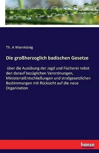 Die großherzoglich badischen Gesetze cover