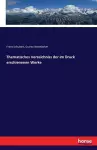 Thematisches Verzeichniss der im Druck erschienenen Werke cover