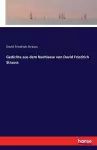 Gedichte aus dem Nachlasse von David Friedrich Strauss cover