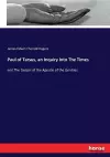 Paul of Tarsus, an Inquiry Into The Times cover