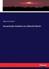 Gesammelte Aufsätze von Albrecht Ritschl cover