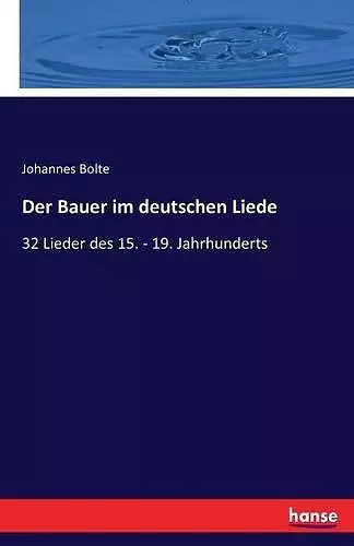 Der Bauer im deutschen Liede cover