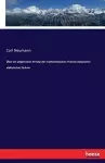 Über ein allgemeines Prinzip der mathematischen Theorie induzierter elektrischer Ströme cover