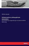 Schleiermachers philosophische Gotteslehre cover