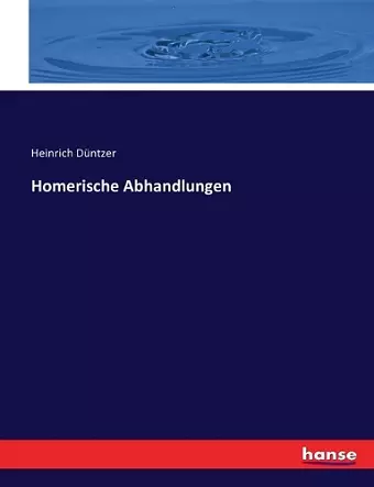 Homerische Abhandlungen cover