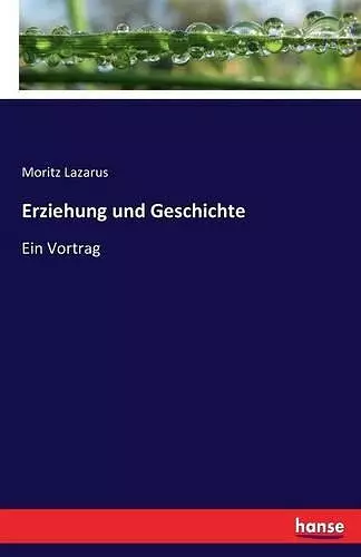 Erziehung und Geschichte cover