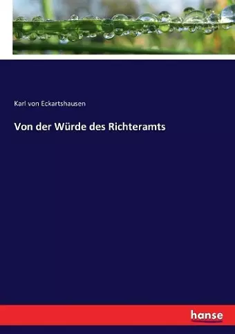 Von der Würde des Richteramts cover