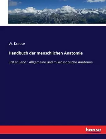 Handbuch der menschlichen Anatomie cover