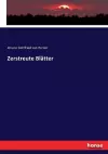 Zerstreute Blätter cover