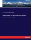 Für die Litteratur und Kenntniss der Naturgeschichte cover