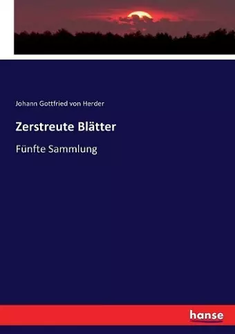 Zerstreute Blätter cover