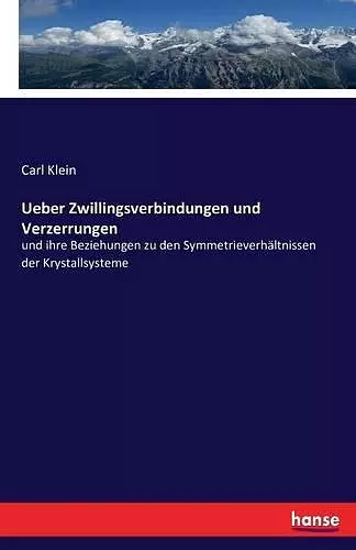 Ueber Zwillingsverbindungen und Verzerrungen cover