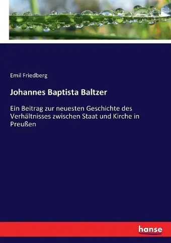 Johannes Baptista Baltzer cover
