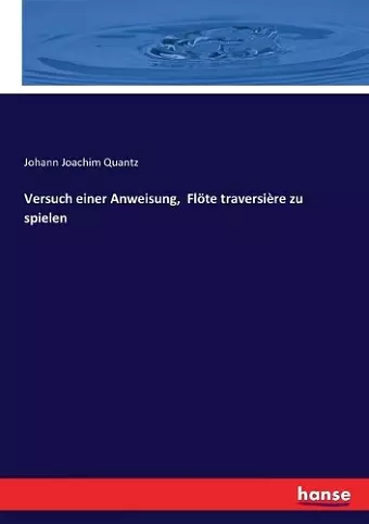 Versuch einer Anweisung, Flöte traversière zu spielen cover