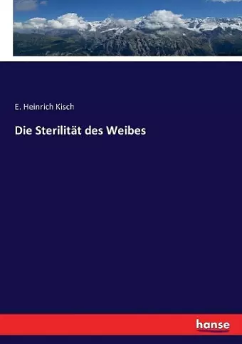 Die Sterilität des Weibes cover