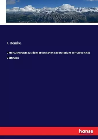 Untersuchungen aus dem botanischen Laboratorium der Universität Göttingen cover