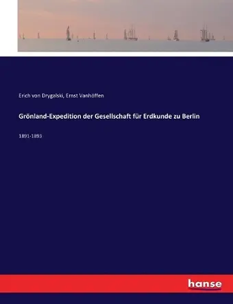 Grönland-Expedition der Gesellschaft für Erdkunde zu Berlin cover