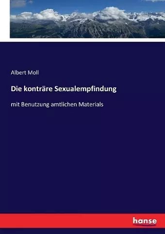 Die konträre Sexualempfindung cover