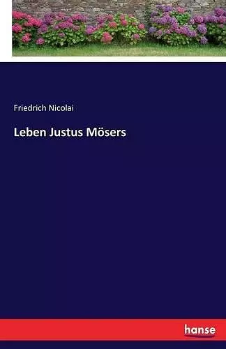 Leben Justus Mösers cover