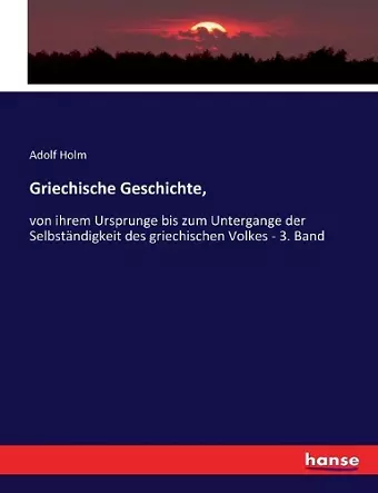 Griechische Geschichte, cover