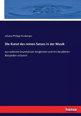 Die Kunst des reinen Satzes in der Musik cover