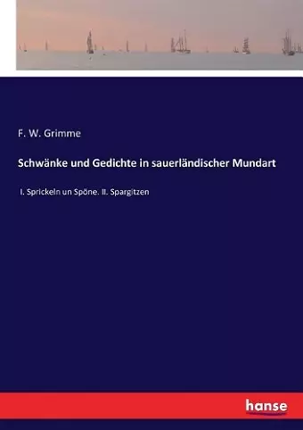 Schwänke und Gedichte in sauerländischer Mundart cover