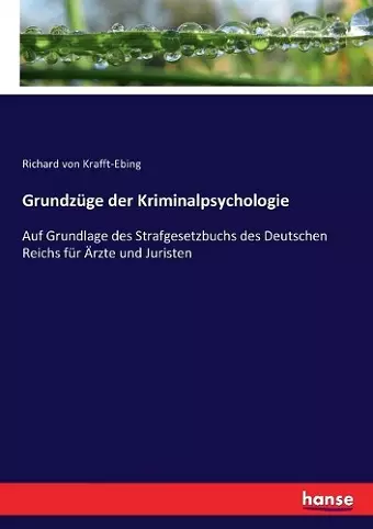 Grundzüge der Kriminalpsychologie cover