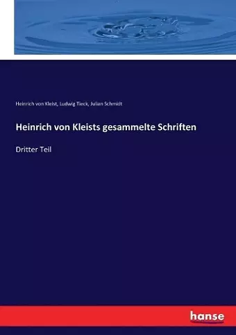 Heinrich von Kleists gesammelte Schriften cover