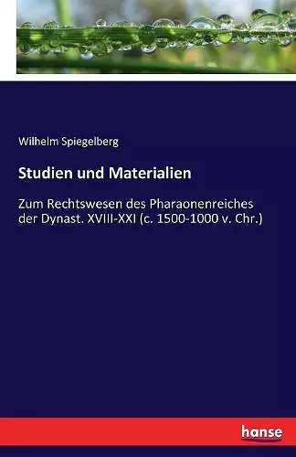 Studien und Materialien cover