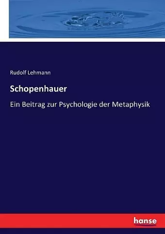 Schopenhauer cover