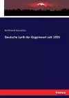 Deutsche Lyrik der Gegenwart seit 1850 cover