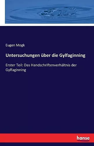 Untersuchungen über die Gylfaginning cover