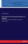 Des Gregorios Thaumaturgos Dankrede an Origenes cover