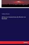 Beitrag zum Consonantismus der Mundart von Baselstadt cover