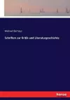 Schriften zur Kritik und Literaturgeschichte cover