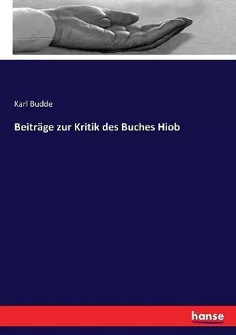 Beiträge zur Kritik des Buches Hiob cover