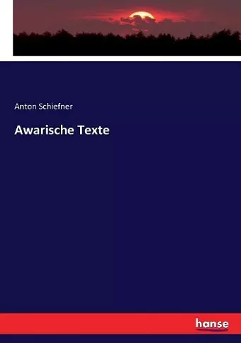 Awarische Texte cover