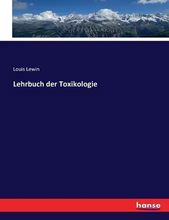 Lehrbuch der Toxikologie cover