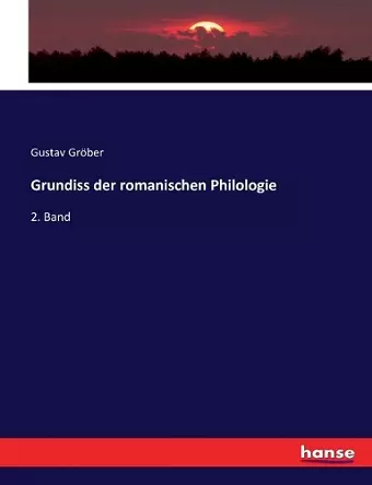Grundiss der romanischen Philologie cover