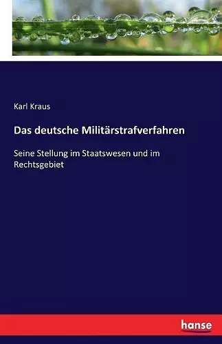 Das deutsche Militärstrafverfahren cover