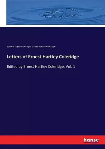 Letters of Ernest Hartley Coleridge cover