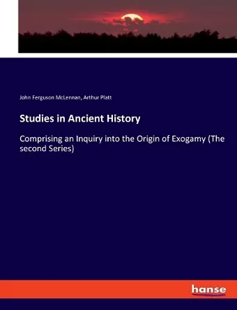 Studies in Ancient History cover